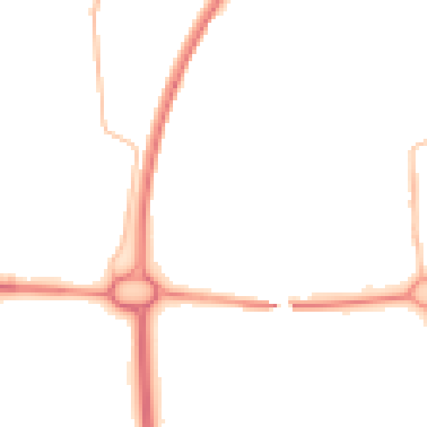 Night-time road noise heatmap for NE12 5AG