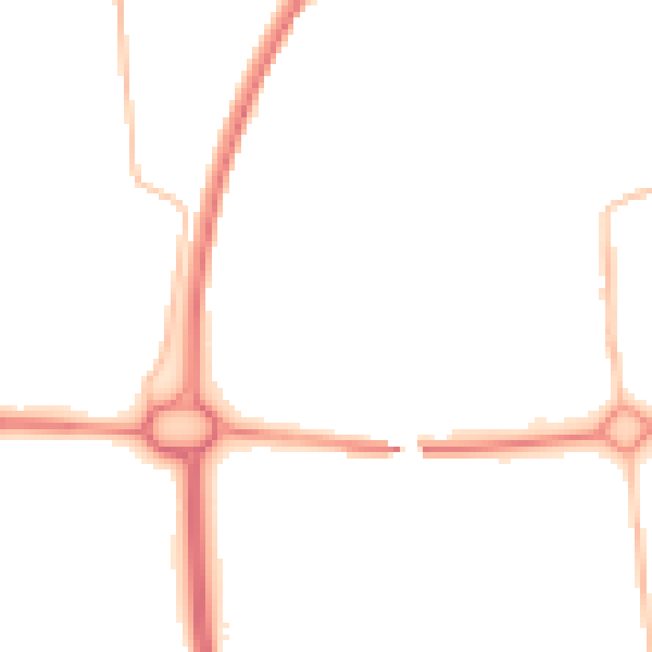 Night-time road noise heatmap for NE12 5AH