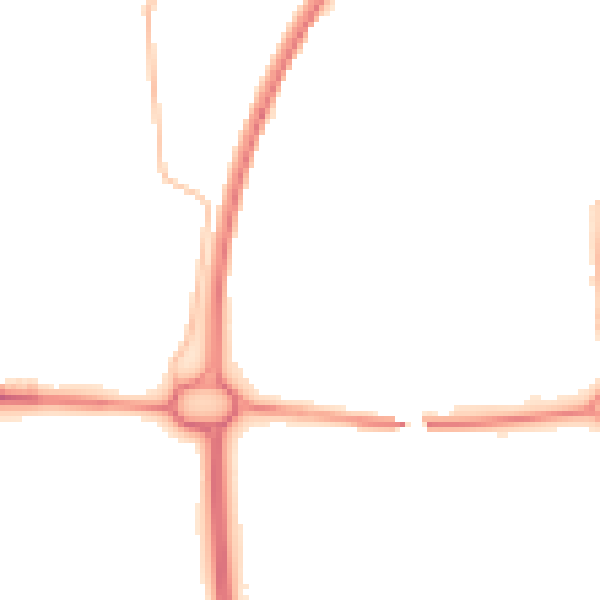Night-time road noise heatmap for NE12 5AQ