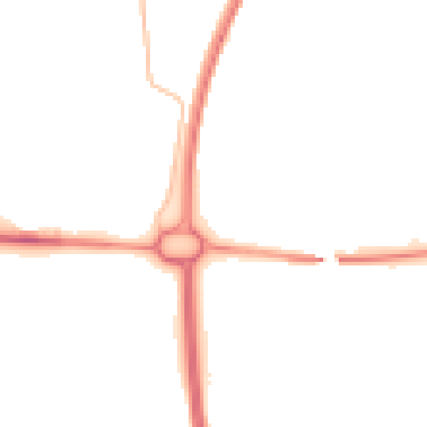 Night-time road noise heatmap for NE12 5AR