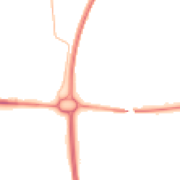 Night-time road noise heatmap for NE12 5AS