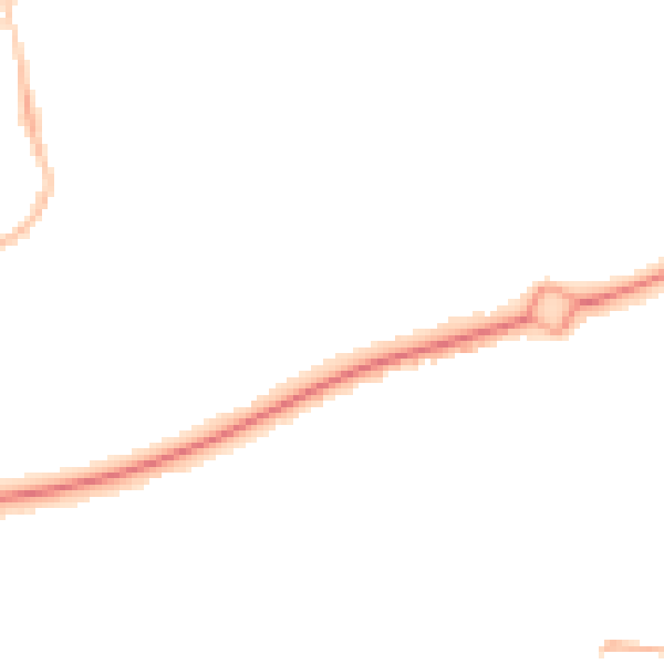 Night-time road noise heatmap for NE12 5BA
