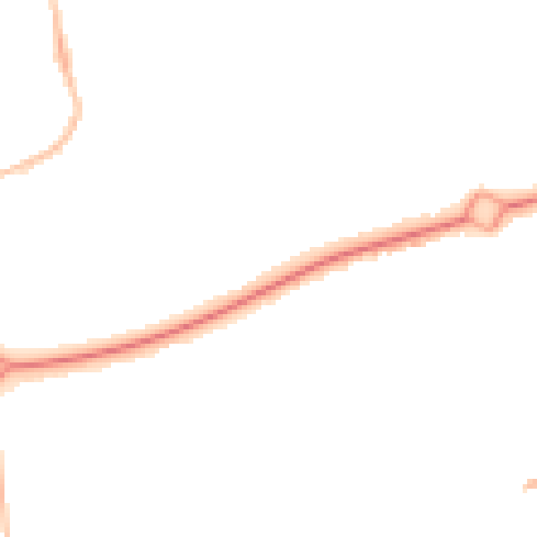 Night-time road noise heatmap for NE12 5BD