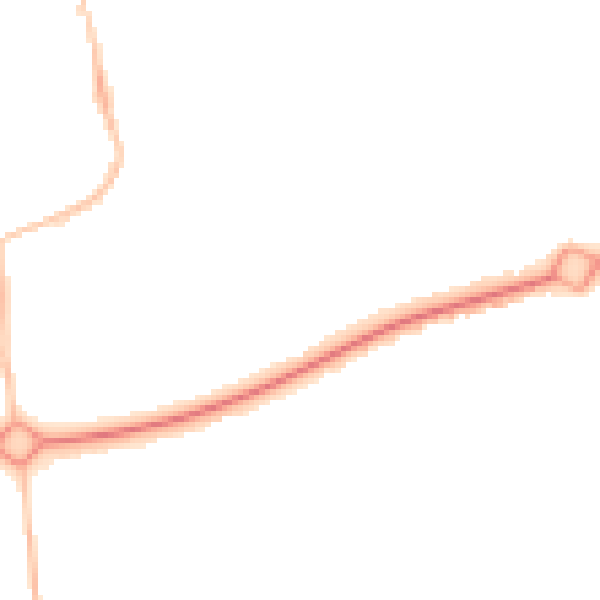Night-time road noise heatmap for NE12 5BN