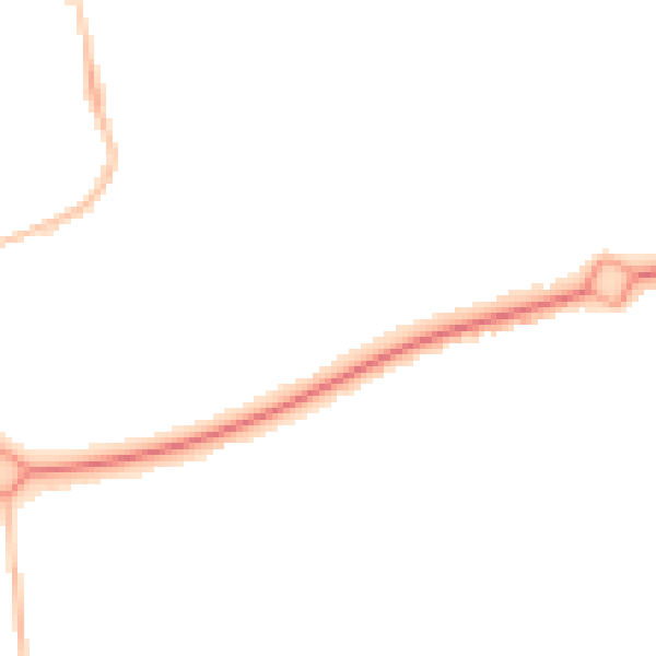 Night-time road noise heatmap for NE12 5BP