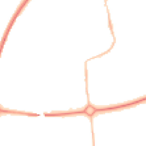 Night-time road noise heatmap for NE12 5UR