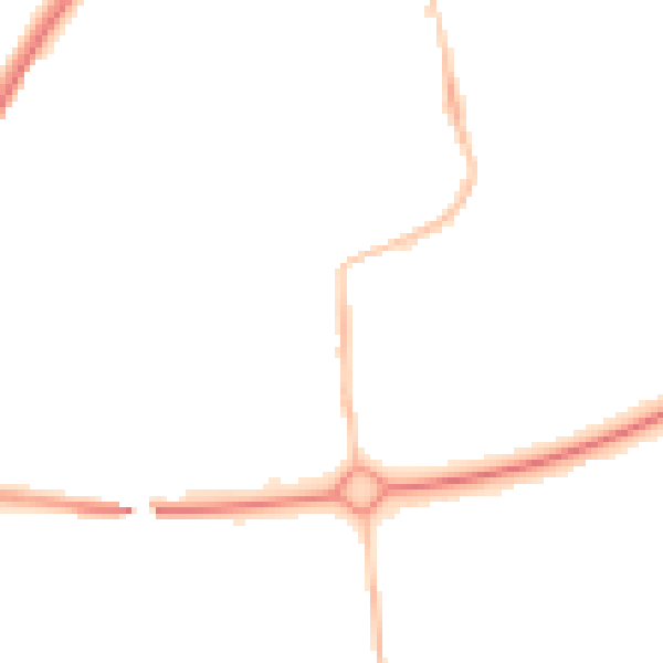 Night-time road noise heatmap for NE12 5UX