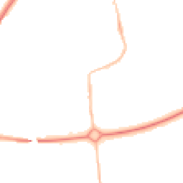 Night-time road noise heatmap for NE12 5UY