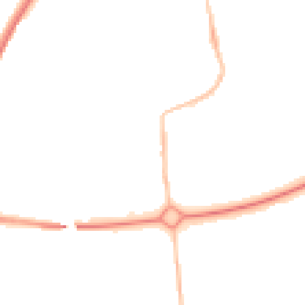 Night-time road noise heatmap for NE12 5UZ