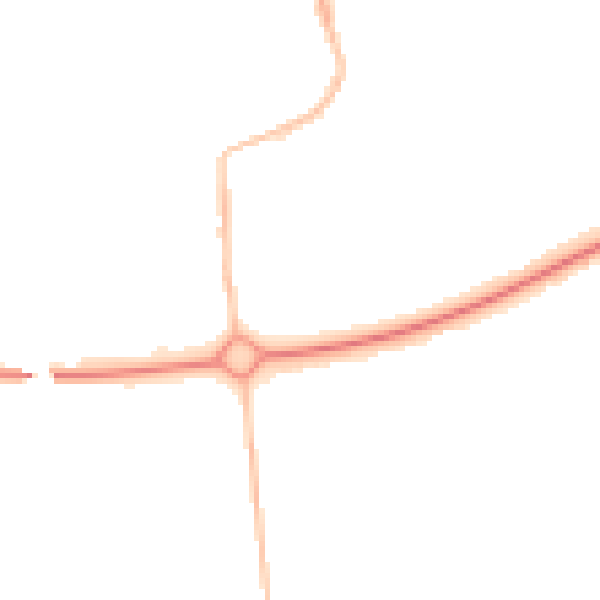Night-time road noise heatmap for NE12 5XB