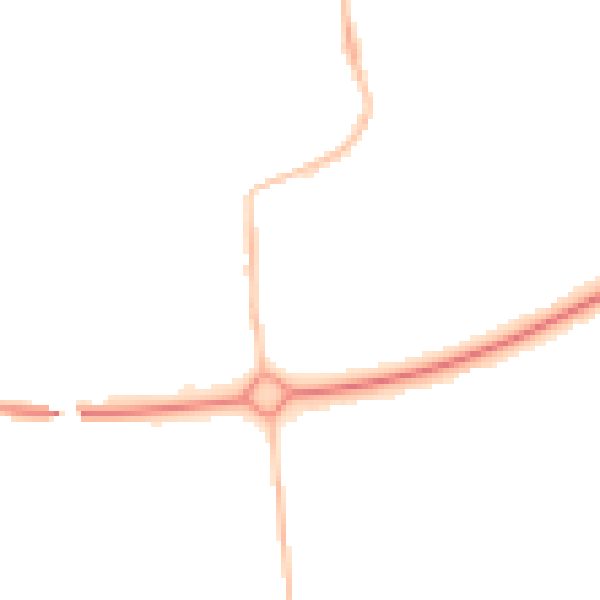 Night-time road noise heatmap for NE12 5XD