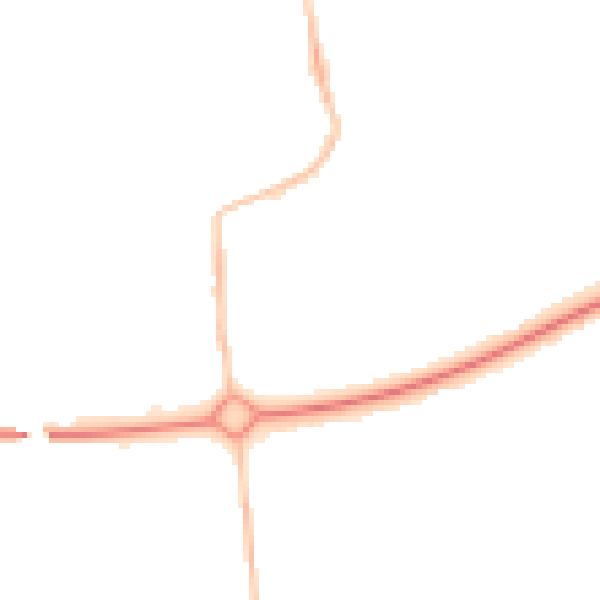 Night-time road noise heatmap for NE12 5XE