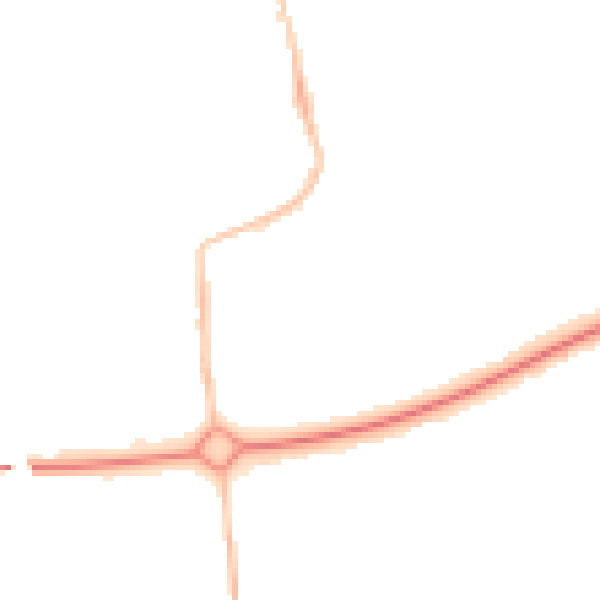 Night-time road noise heatmap for NE12 5XH