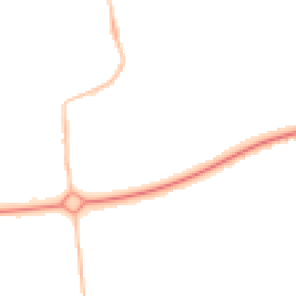 Night-time road noise heatmap for NE12 5XL
