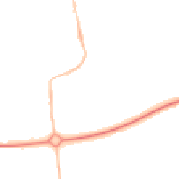 Night-time road noise heatmap for NE12 5XP