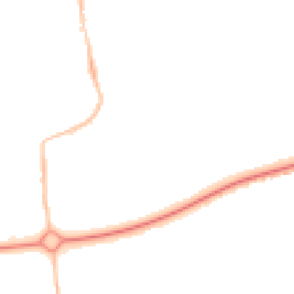 Night-time road noise heatmap for NE12 5XR