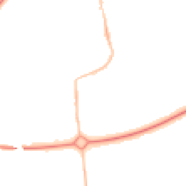 Night-time road noise heatmap for NE12 5XS