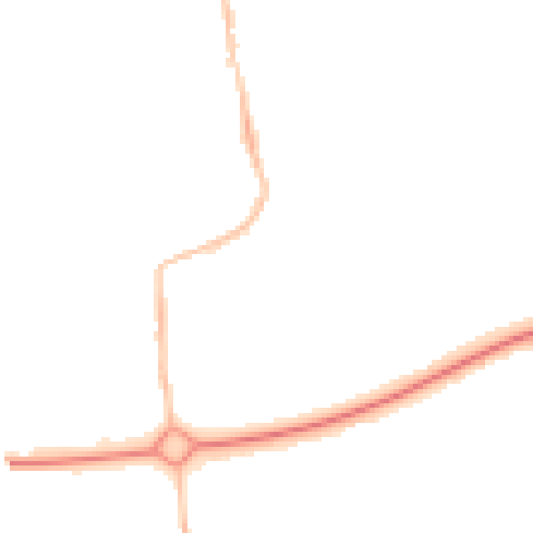 Night-time road noise heatmap for NE12 5XT