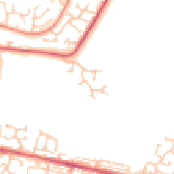 Daytime road noise heatmap for NE12 6BD