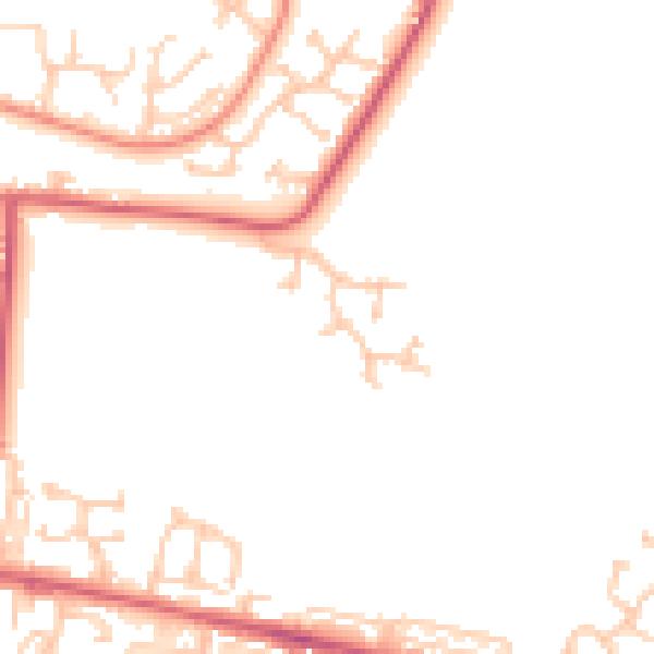 Daytime road noise heatmap for NE12 6BF