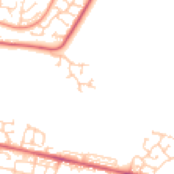 Daytime road noise heatmap for NE12 6BH