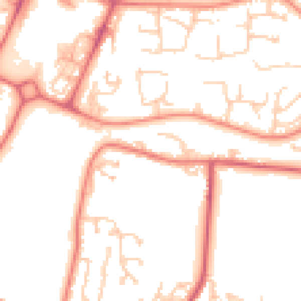 Daytime road noise heatmap for NE12 6BL