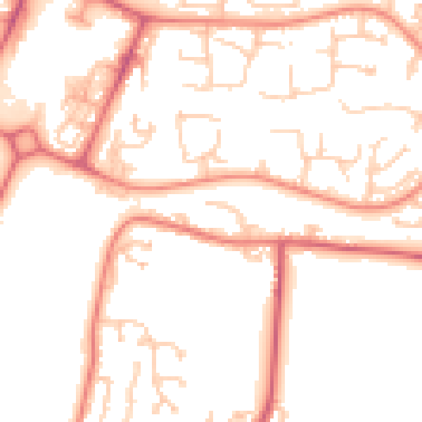 Daytime road noise heatmap for NE12 6BU