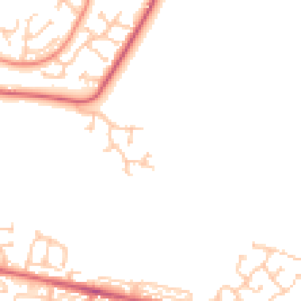 Daytime road noise heatmap for NE12 6DN