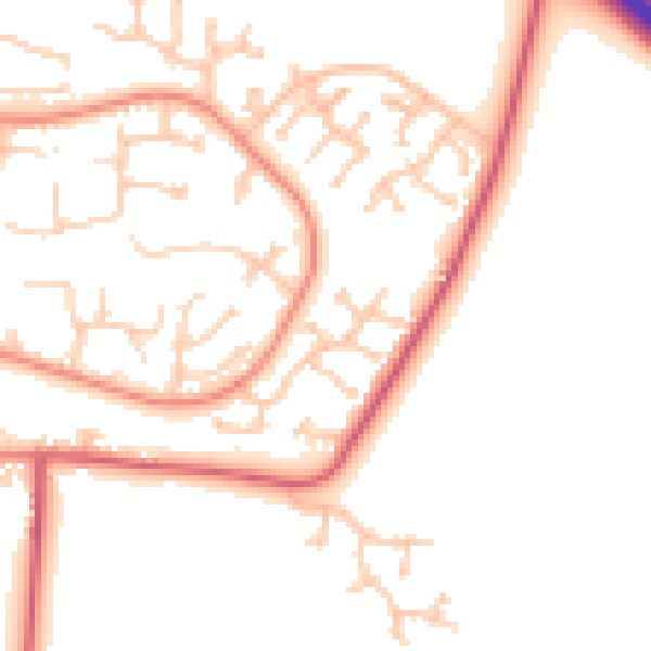 Daytime road noise heatmap for NE12 6FB