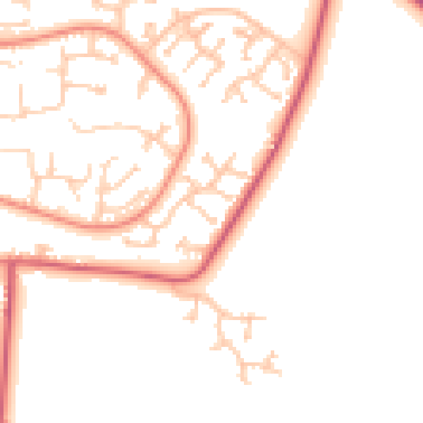 Daytime road noise heatmap for NE12 6FE