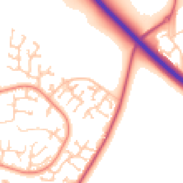 Daytime road noise heatmap for NE12 6FJ