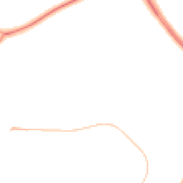 Night-time road noise heatmap for NE12 6GB