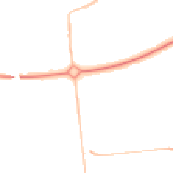 Night-time road noise heatmap for NE12 6GL