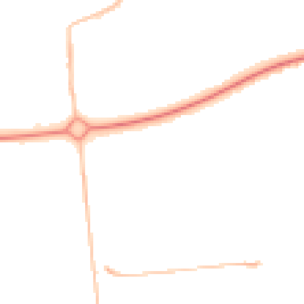 Night-time road noise heatmap for NE12 6GS