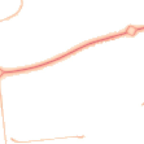 Night-time road noise heatmap for NE12 6QJ