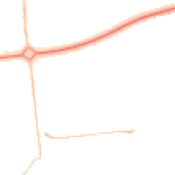 Night-time road noise heatmap for NE12 6TG