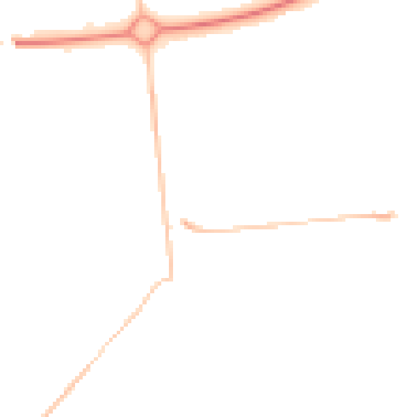 Night-time road noise heatmap for NE12 6TN