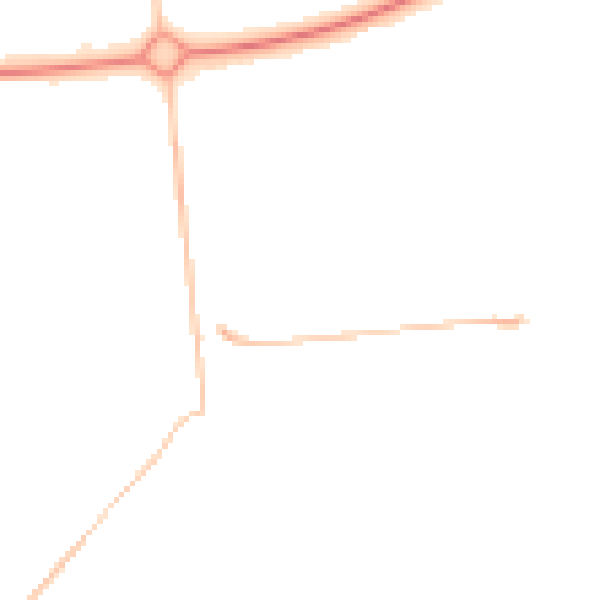 Night-time road noise heatmap for NE12 6TP