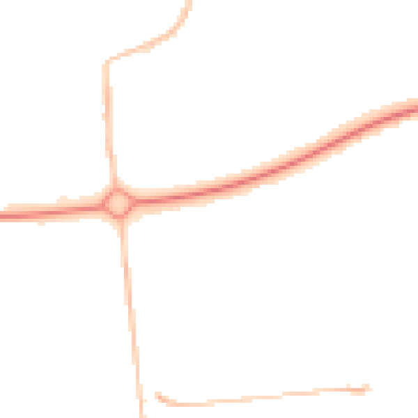 Night-time road noise heatmap for NE12 6TU