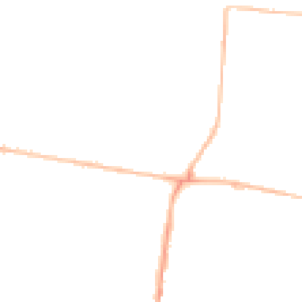 Night-time road noise heatmap for NE12 7BF