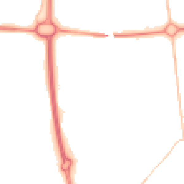 Night-time road noise heatmap for NE12 7BP