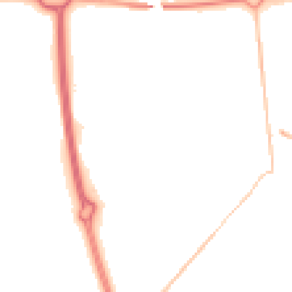 Night-time road noise heatmap for NE12 7BS