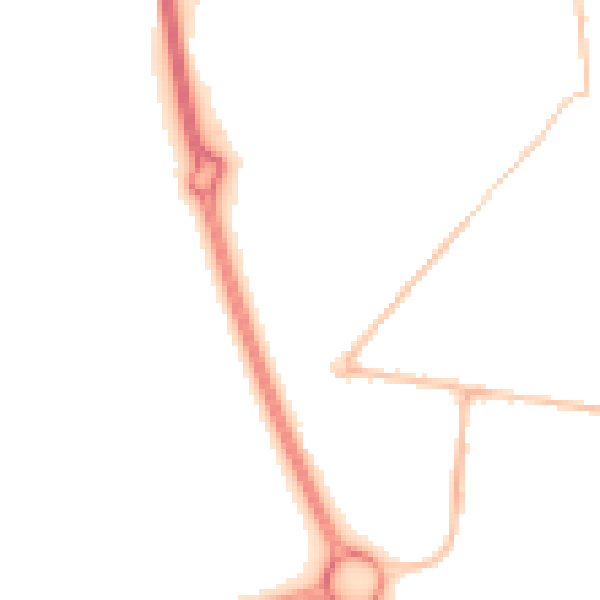 Night-time road noise heatmap for NE12 7EQ
