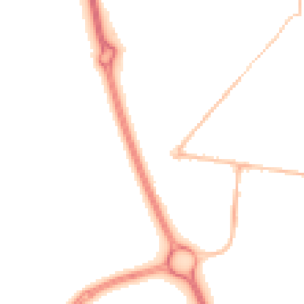 Night-time road noise heatmap for NE12 7EW
