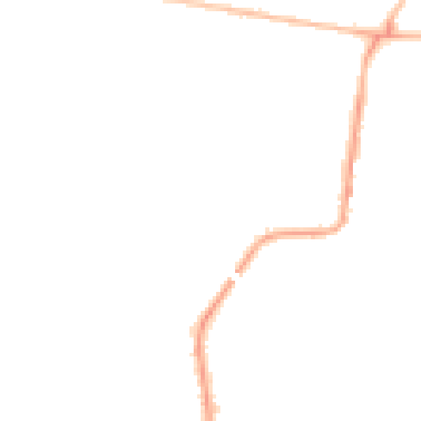 Night-time road noise heatmap for NE12 7LA