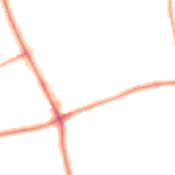 Night-time road noise heatmap for NE12 8AB
