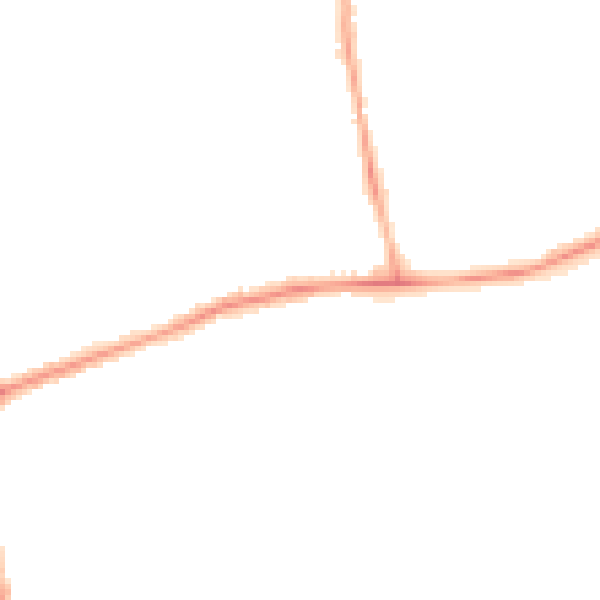 Night-time road noise heatmap for NE12 8BZ