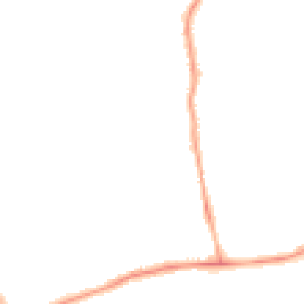 Night-time road noise heatmap for NE12 8EY