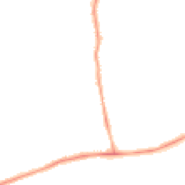 Night-time road noise heatmap for NE12 8JY