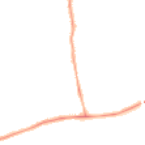 Night-time road noise heatmap for NE12 8JZ